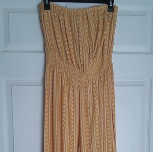 Tube top/short-pants romper